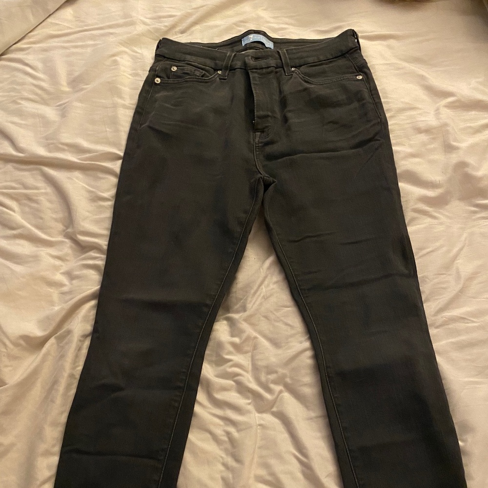 7 for all mankind high waist ankle skinny jeans